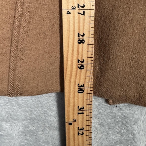 Carolina Herrera Coat Womens S Beige Camel Wool Cashmere Belted Overcoat - Picture 11 of 13